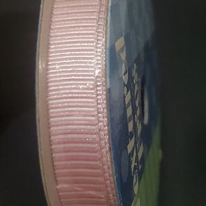 5/$15 Textured Trios Ribbon Pink Metallic Stripe 3/8"x12' MTT4-190